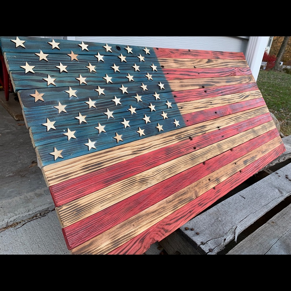 Wooden flag